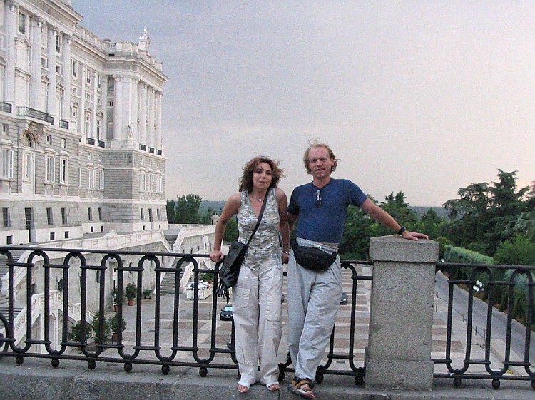 Maria and I outside the palace.